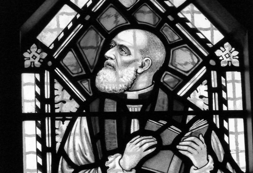 Octavius Hadfield as show in the window at St Luke's